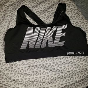 Black Nike sports bra